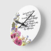 Serenity Prayer Ronde Klok (Hoek)