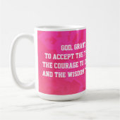 Serenity Prayer Roos Pink Mok (Links)