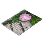 Serenity Prayer Roze Pioenenbloem Bloemen Notitieboek (Linkerzijde)