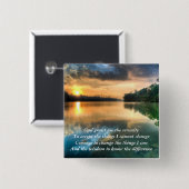 Serenity Prayer Schilderachtig Button (Voorkant /achterkant)