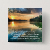Serenity Prayer Schilderachtig Button (Voorkant)