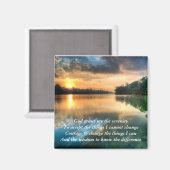 Serenity Prayer Schilderachtig magneet (Voorkant / Achterkant)