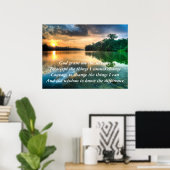 Serenity Prayer Schilderachtig Poster (Thuiskantoor)