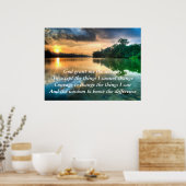 Serenity Prayer Schilderachtig Poster (Keuken)