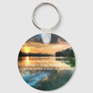 Serenity Prayer Schilderachtig Sleutelhanger