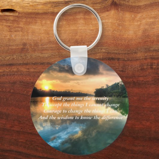 Serenity Prayer Schilderachtig Sleutelhanger (Voorkant)