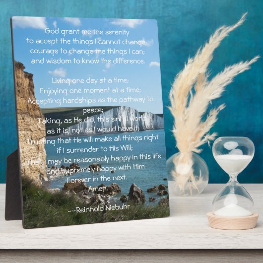Serenity Prayer Seascape Fotoplaat (Zijkant)