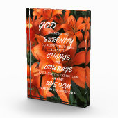 Serenity Prayer Sinaasappel Lily Floral Foto (Rechts)