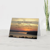 Serenity Prayer Sinaasappel Zeegezicht Zonsonderga Kaart (Voorkant)