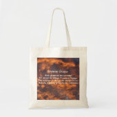 Serenity Prayer Sky Clouds Inspirerend Tote Bag (Voorkant)