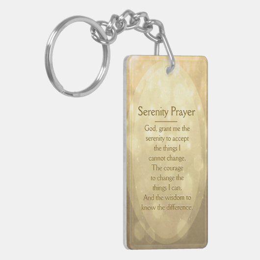 Serenity Prayer Sleutelhanger (Voorkant Links)