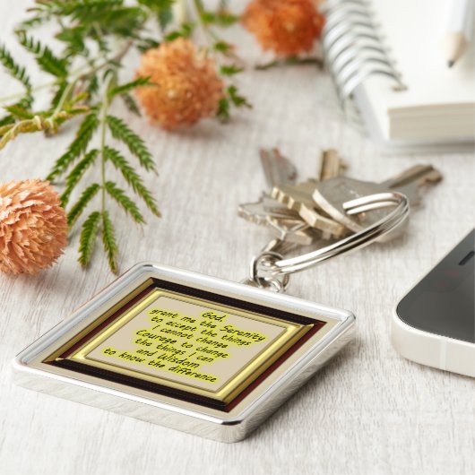 Serenity Prayer Sleutelhanger (Zijkant)
