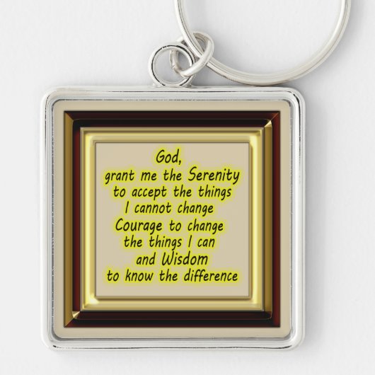 Serenity Prayer Sleutelhanger (Voorkant)
