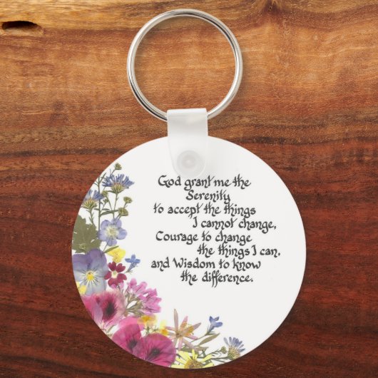 Serenity Prayer Sleutelhanger (Voorkant)
