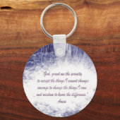 Serenity Prayer sleutelhanger (Voorkant)