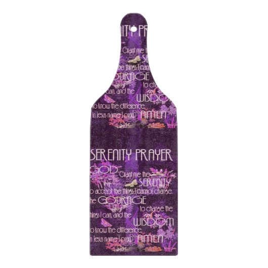 Serenity Prayer Snijplank (Voorkant)