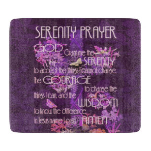 Serenity Prayer Snijplank