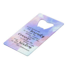 Serenity Prayer Stainless Steel Bottle Opener Creditkaart Flessenopener