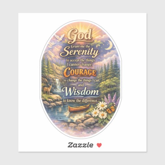 Serenity Prayer Sticker (Vel)