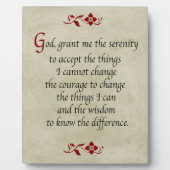 Serenity Prayer/ stijl Fotoplaat (Voorkant)