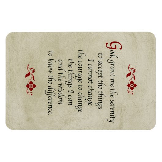 Serenity Prayer/ stijl Magneet (Horizontaal)