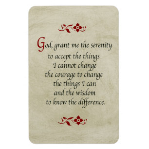 Serenity Prayer/ stijl Magneet