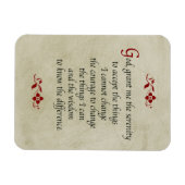 Serenity Prayer/ stijl Magneet (Horizontaal)