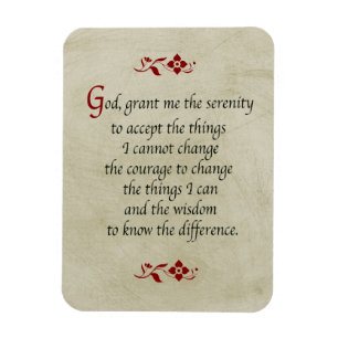 Serenity Prayer/ stijl Magneet