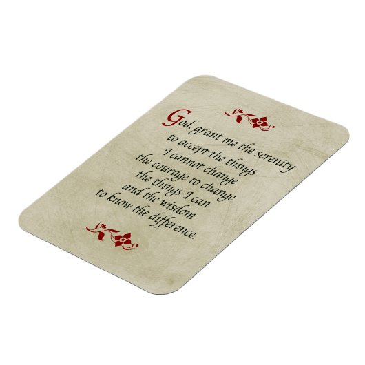 Serenity Prayer/ stijl Magneet (Linkerzijde)