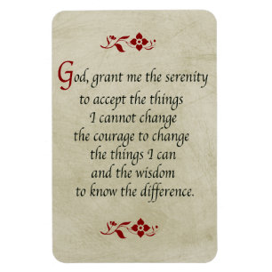 Serenity Prayer/ stijl Magneet