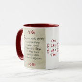 Serenity Prayer/ stijl Mok (Voorkant links)