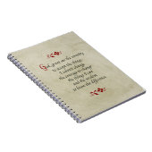 Serenity Prayer/ stijl Notitieboek (Rechterzijde)