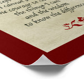 Serenity Prayer/ stijl Poster (Hoek)