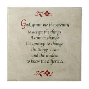 Serenity Prayer/ stijl Tegeltje