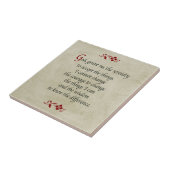 Serenity Prayer/ stijl Tegeltje (Zijkant)