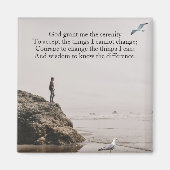 Serenity Prayer Strand Reflectie Scene Magneet (Voorkant)