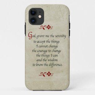 Serenity Prayer  Style+Bourgogne Accents iPhone 11 Hoesje