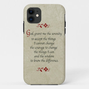 Serenity Prayer  Style+Bourgogne Accents iPhone 11 Hoesje