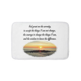 SERENITY PRAYER SUNRISE FOTODESIGN BADMAT