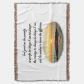 SERENITY PRAYER SUNRISE FOTODESIGN DEKEN (Voorkant Verticaal)