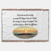 SERENITY PRAYER SUNRISE FOTODESIGN DEKEN (Voorkant)