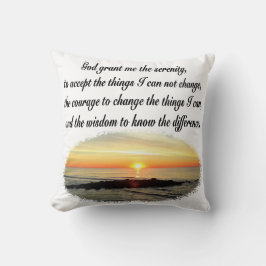 SERENITY PRAYER SUNRISE FOTODESIGN KUSSEN