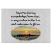 SERENITY PRAYER SUNRISE FOTODESIGN SNIJPLANK (Voorkant)