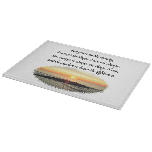 SERENITY PRAYER SUNRISE FOTODESIGN SNIJPLANK (Hoek)