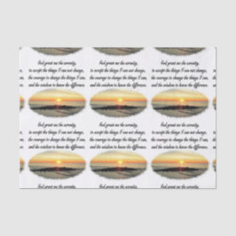 SERENITY PRAYER SUNRISE FOTODESIGN TISSUEPAPIER