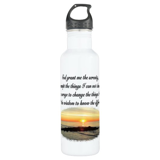 SERENITY PRAYER SUNRISE FOTODESIGN WATERFLES  (Voorkant)
