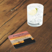 Serenity Prayer Sunset Silhouette Landschap Bier Onderzetter