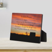 Serenity Prayer Sunset Silhouette Landschap Fotoplaat