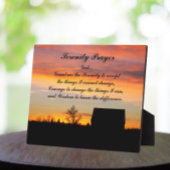 Serenity Prayer Sunset Silhouette Landschap Fotoplaat