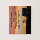Serenity Prayer Sunset Silhouette Landschap Legpuzzel (Verticaal)